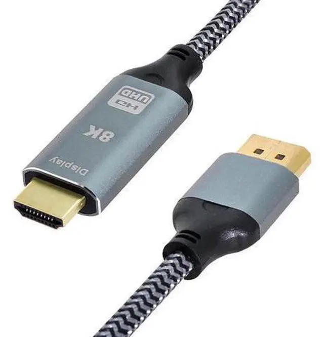 Alt view image 2 of 4 - 1.8M/6FT DP 1.4 Male to HDMI 2.0 Male Cable, Uni-Directional DisplayPort to HDMI Cord Supports 8K UHD 4K Video Audio for HDTV Monitor PC Laptop Graphics Card