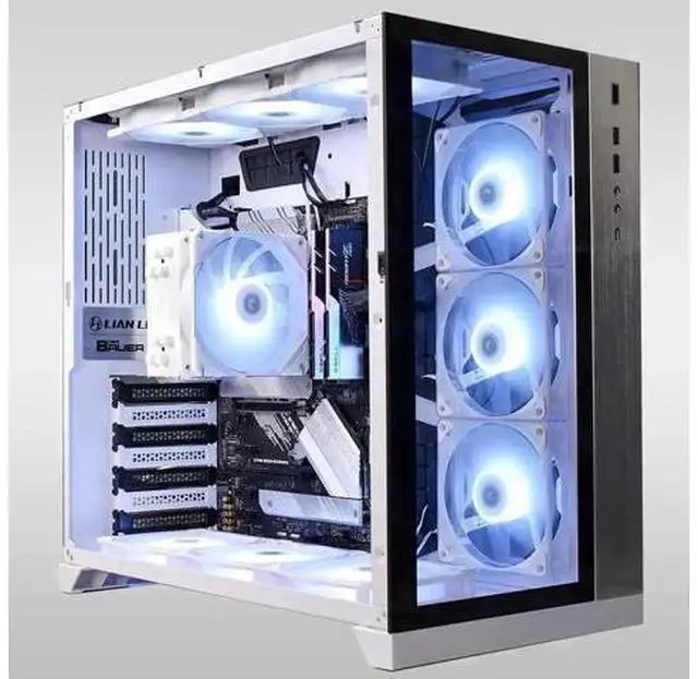 Alt view image 6 of 7 - ID-COOLING SE-224-XTS White CPU Air Cooler, 4 Direct Contact Heat Pipes, 120mm PWM White LED Fan, 220W TDP CPU Cooler Compatible with Intel LGA1700/1200/115X & AMD AM4/AM5 Desktop Processor