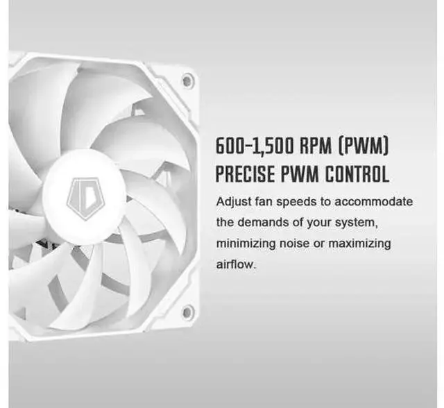 Alt view image 7 of 7 - ID-COOLING SE-224-XTS White CPU Air Cooler, 4 Direct Contact Heat Pipes, 120mm PWM White LED Fan, 220W TDP CPU Cooler Compatible with Intel LGA1700/1200/115X & AMD AM4/AM5 Desktop Processor