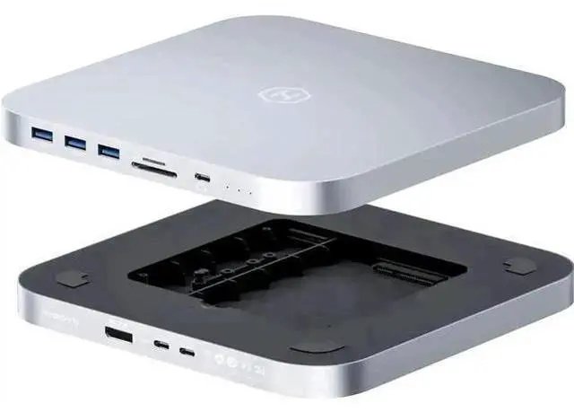 Main image of Hagibis MC25 Pro DP USB-C Docking Station with Dual Hard Drive Enclosure, 4K 60Hz DP1.4 Type-C Hub for Mac Mini M2, Mac Studio M1 Max/M1 Ultra, Supports M.2 NVMe NGFF & 2.5" SATA HDD/SSD, 10Gbps USB3.