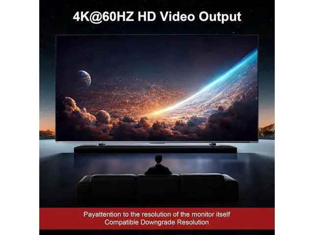 Alt view image 4 of 7 - 2 Port Dual Monitor HDMI KVM Switch 4K@60Hz USB 3.0, Cross Display Supported, with 3 USB 3.0 Ports & Audio Jack for 2 PCs Share 2 Displays