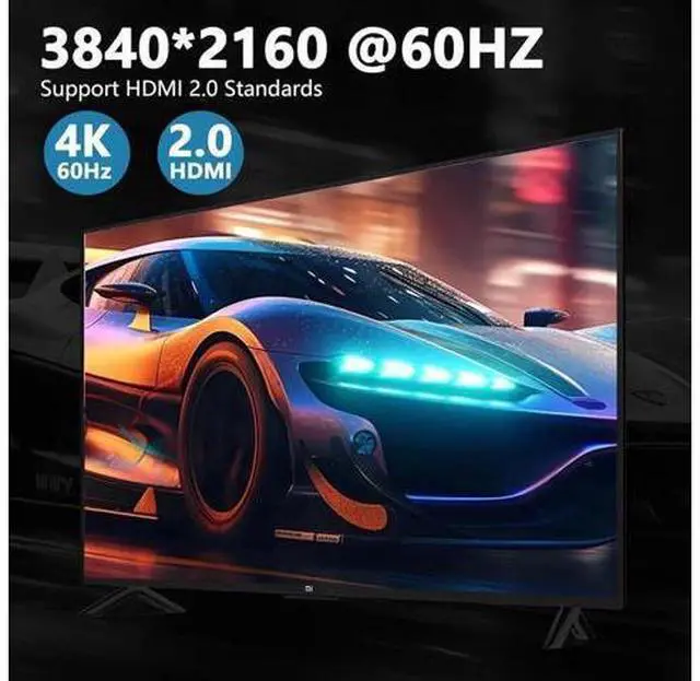 Alt view image 3 of 7 - 2 Port Dual Monitor HDMI KVM Switch 4K@60Hz USB 3.0, Built-in EDID Emulator, Audio & Mic Jack, 3 USB 3.0 Ports for 2 PCs Share Dual Displays