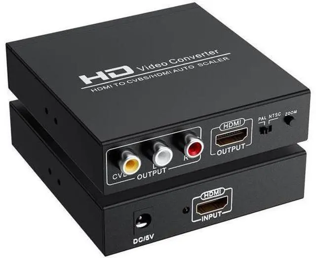Main image of HDMI to 3RCA CVBS AV Audio Video Converter Adapter, Digital to Analog RCA Converter Supports PAL/NTSC, Compatible PC Laptop Xbox TV Camera Monitor