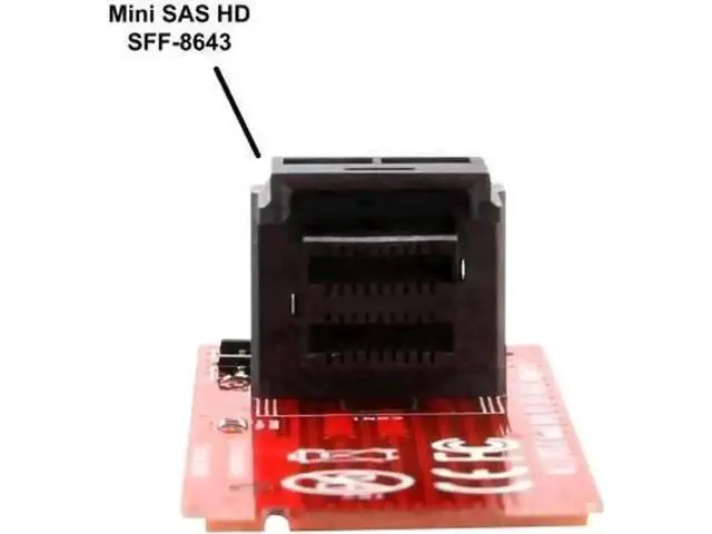 Alt view image 6 of 6 - SI-ADA40121 M.2 M-Key to U.2 Complete Kit, SFF-8643 Mini SAS HD to SFF-8639 Cable, PCIe NVMe 2.5 U.2 SSD Conversion Set with Power Line for Desktop Workstation Storage Upgrade