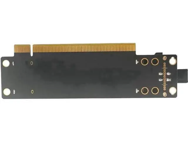 Alt view image 4 of 6 - PCIe 4.0 x16 1-to-2 Bifurcation Expansion Card, PCIe x16 Split into Dual x8 Slots, 20mm Slot Spacing, CPU 4-Pin Auxiliary Power Port with Matching 4Pin Power Cable