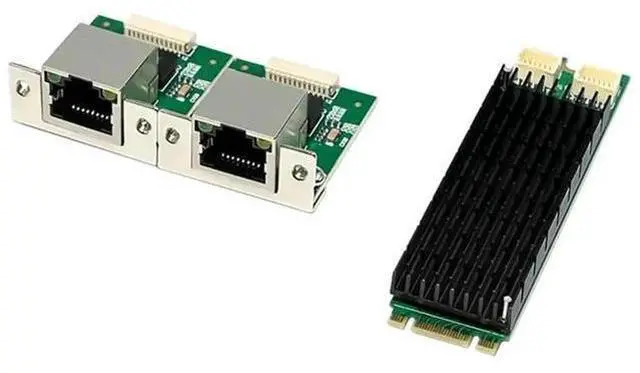 Main image of ST7465 M.2 B+M Key Dual 2.5G NIC, Industrial Grade I226-T2 PCIe Ethernet Card Dual RJ45 LAN Adapter with I225V Chip