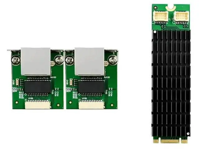 Alt view image 6 of 7 - ST7465 M.2 B+M Key Dual 2.5G NIC, Industrial Grade I226-T2 PCIe Ethernet Card Dual RJ45 LAN Adapter with I225V Chip