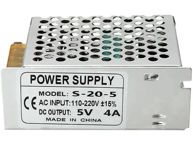 Alt view image 4 of 6 - AC 110-220V to DC 5V 4A 20W Switching Power Supply Driver Transformer for LED Strip Lights