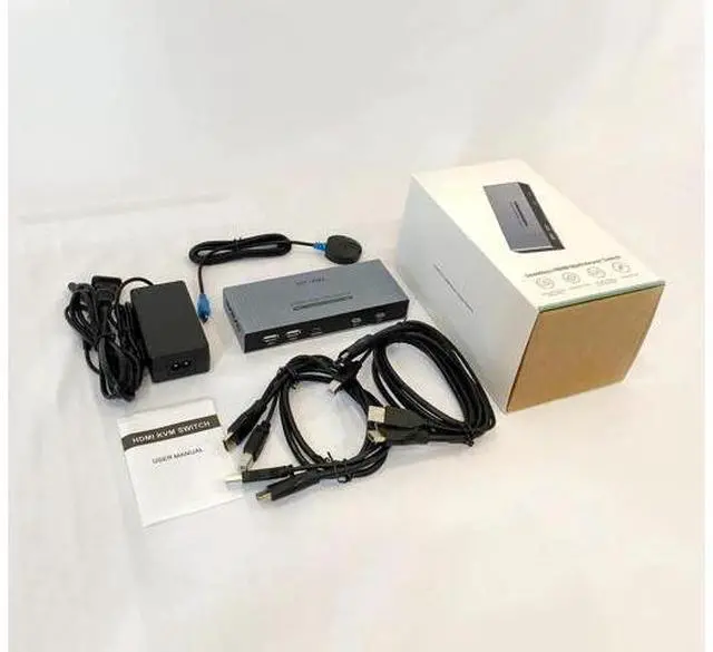 Alt view image 5 of 5 - MT-VIKI 2x1 HDMI KVM Multiviewer, 2024 Upgraded Version with PIP, Seamless Switch 4K@30Hz & Hotkey Control