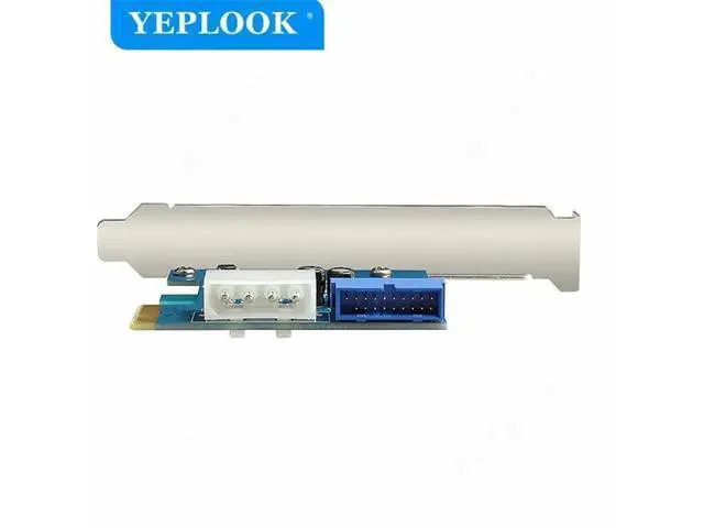 Alt view image 3 of 6 - PCIe x1 to 19Pin/20Pin USB Internal Expansion Card, NEC720200 Chip with IDE 4Pin Power Connector Adapter