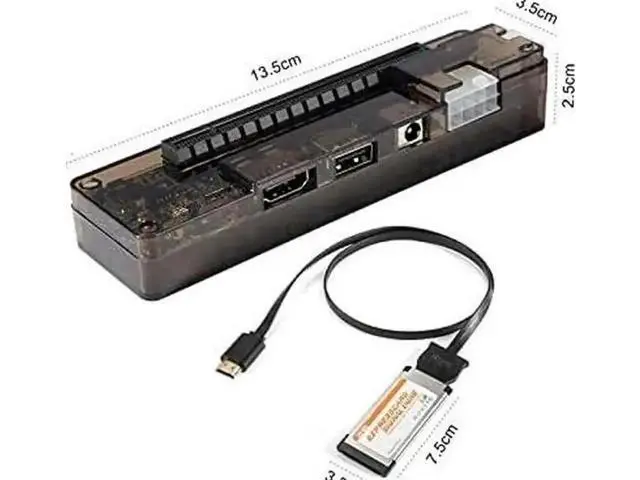 Alt view image 5 of 7 - EXP GDC Beast Series ExpressCard External Laptop GPU Dock, PCIe External Discrete Graphics Station, Mini PCI-E & M.2 A Key Compatible, No Power Supply Version
