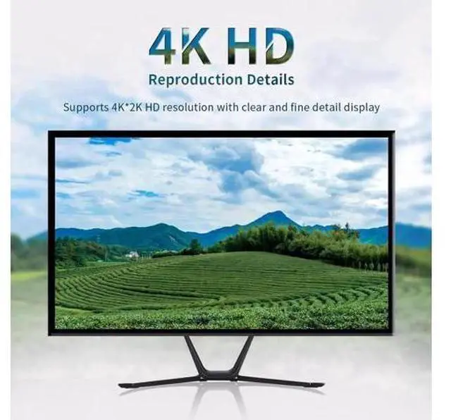 Alt view image 6 of 7 - 2 Port HDMI KVM Switch 4K@60Hz, 2 PCs Share 1 Monitor & 4 USB 2.0 Devices, USB Switcher for Keyboard Mouse Printer, Support Front Button & External Desktop Controller