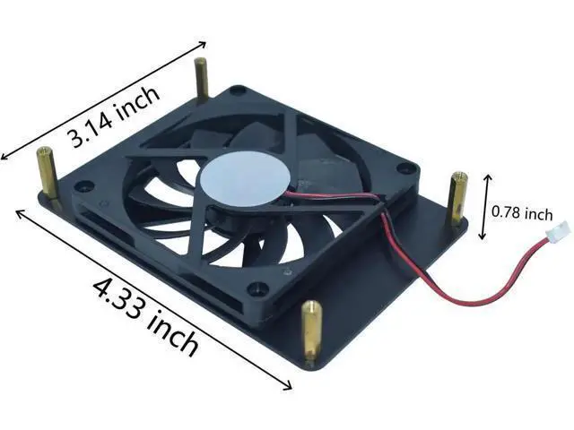 Alt view image 6 of 7 - 4 Port PCIe 4.0 x16 M.2 NVMe Adapter Card, M Key M.2 SSD Expansion Card Supports 2230/2242/2260/2280 NVMe Drives with Silent DC Brushless Cooling Fan