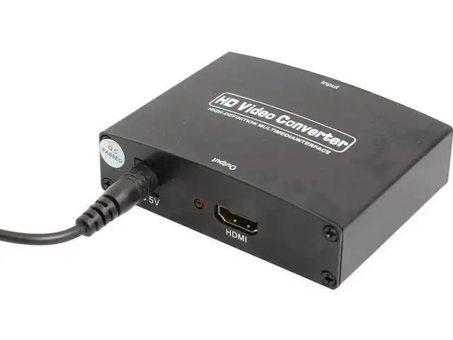 Alt view image 2 of 5 - Component YPbPr RCA Audio to HDMI 1.3 Converter, Analog RGB Component Video + Stereo RCA Audio to Digital HDMI Output Adapter