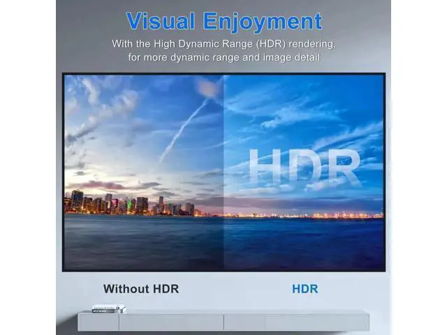 Alt view image 2 of 7 - 5 in 1 Out 8K HDMI 2.1 Switch with IR Remote, 48Gbps High Speed HDMI Switcher Selector Supports 8K@60Hz, 4K@120Hz, HDR, HDCP 2.3, Dolby Vision for PS5/PS4/PS3, Xbox, DVD, Blu-ray Player, PC, UHD HDTV