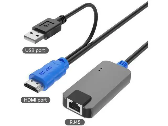 Alt view image 3 of 6 - MT-VIKI 4-Pack USB HDMI over RJ45 Extender Dongles, Compatible with MT-VIKI CAT6 KVM Switches (1708MS-IP / 1708MS), Extend KVM Console to Servers Up to 230ft (70m)
