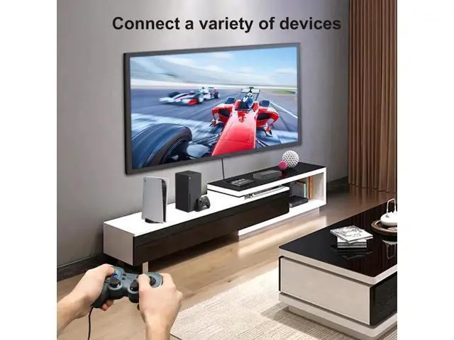 Alt view image 2 of 7 - 3 in 1 Out HDMI 2.1 8K Switcher, 48Gbps High Speed Ultra HD HDMI Switch Support 8K@60Hz 4K@120Hz HDCP2.3 HDR, Video Converter Selector for Xbox Series X, PS5, 8K TV Monitor