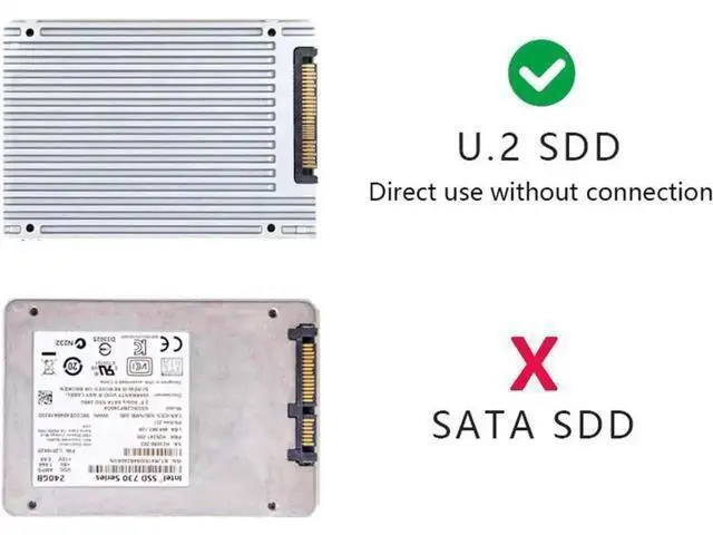Alt view image 2 of 3 - PCIe 3.0 4.0 SFF-8654 Slimline SAS Adapter Card with SFF-8639 U.2 NVMe Cable, PCIe x4 to SlimSAS Converter for Desktop & Server Motherboard U.2 SSD Storage Expansion
