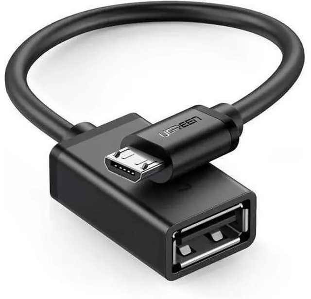 Main image of UGREEN 4 Inch Black Micro USB 2.0 OTG Cable, Micro USB Male to USB-A Female OTG Adapter for Samsung S7/S6 Edge/S4/S3, LG G4, Android Phones & Tablets