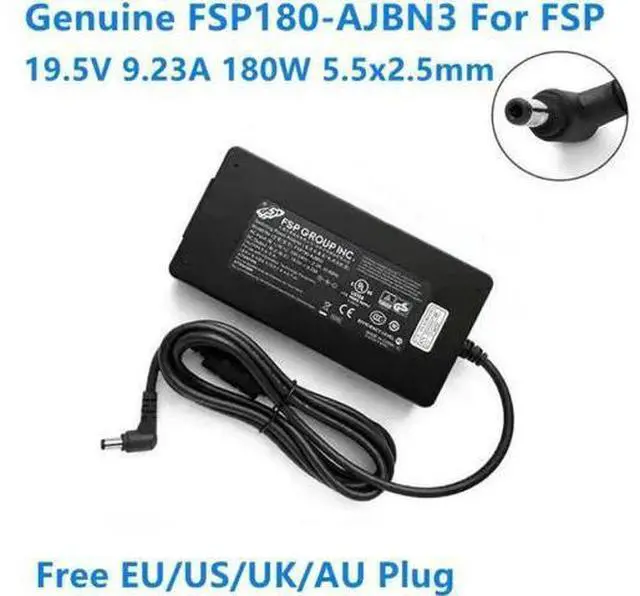 Main image of 19.5V 9.23A 180W AC DC Power Adapter Replacement for FSP FSP180-AJBN3, Compatible with XNE15E19 MAG-15 EVOO EG-LP5-BK A15-180P1A Laptop Charger