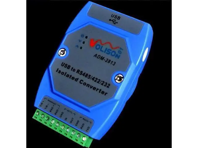 Alt view image 3 of 6 - ADM-2813 Industrial USB to RS485/RS422/RS232/TTL Serial Converter, FT232 Chip with Photoelectric Isolation, DIN Rail Mount USB Serial Adapter