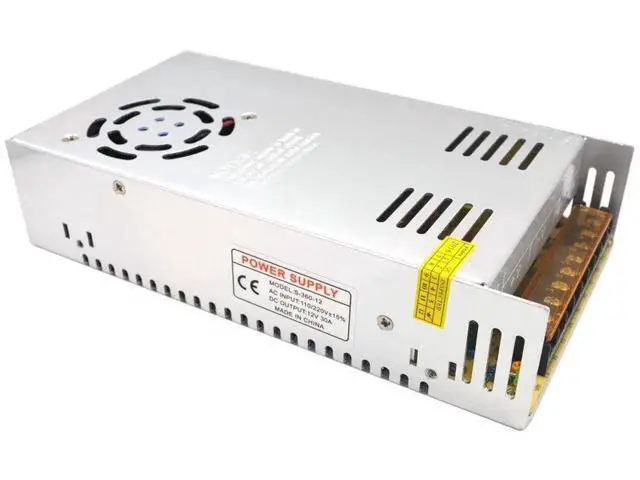 Alt view image 2 of 5 - 360W 12V 30A Regulated Switching Power Supply Transformer, AC 100-240V Constant Voltage Driver for LED Strips, CCTV Cameras, Radio, Mini PC & Electronic DIY Projects