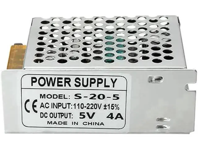 Alt view image 6 of 6 - AC 110-220V to DC 5V 4A 20W Switching Power Supply LED Driver Transformer for LED Strip Lights