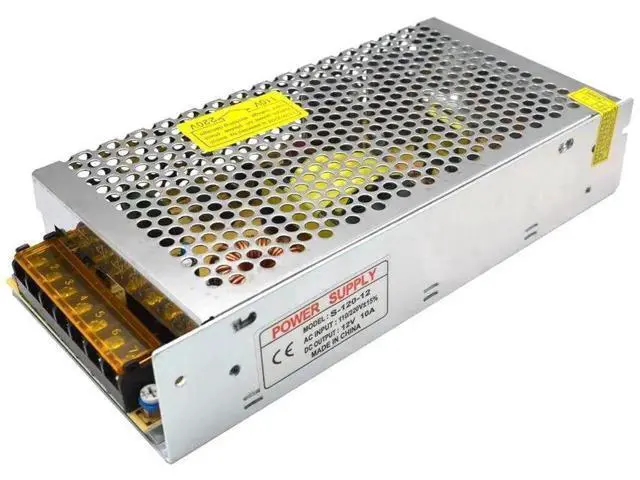 Alt view image 3 of 5 - AC 110/220V to DC 12V 10A 120W Switching Power Supply, LED Driver Transformer for CCTV Cameras & LED Light Strips