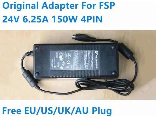 Main image of 24V 6.25A 150W 4PIN AC DC Power Adapter Replacement for FSP FSP150-AAAN1 FSP150-ABA, Compatible with PIONEER MAW-EM55 POS System Monitor Charger