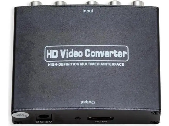 Alt view image 2 of 5 - YPbPr Component 5RCA Video + RCA Stereo Audio to HDMI 1.3 Converter Adapter, Analog Component to Digital HDMI Converter for DVD Game Consoles HDTV Monitor Projector