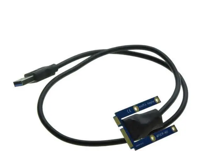 Alt view image 6 of 6 - Mini PCIe to 3 PCIe 1X Riser Card Mini ATX Laptop PCI-e Port Multiplier Expansion Adapter