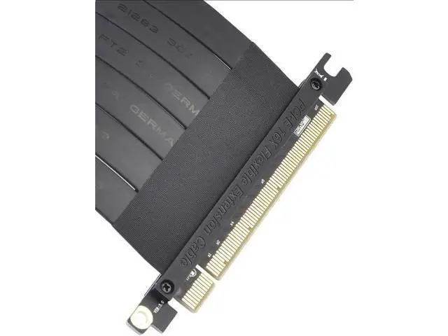 Alt view image 2 of 6 - PCIe x16 Flexible Riser Card Extension Cable, PCI Express 16X Slot Male to Female Port Adapter GPU Add-On Extension Cord