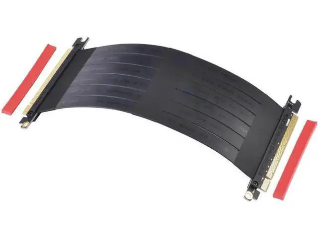 Alt view image 4 of 6 - PCIe x16 Flexible Riser Card Extension Cable, PCI Express 16X Slot Male to Female Port Adapter GPU Add-On Extension Cord