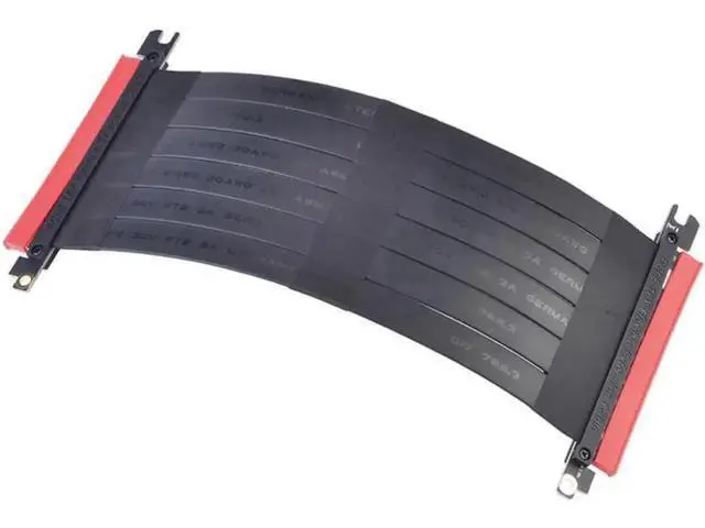 Alt view image 6 of 6 - PCIe x16 Flexible Riser Card Extension Cable, PCI Express 16X Slot Male to Female Port Adapter GPU Add-On Extension Cord