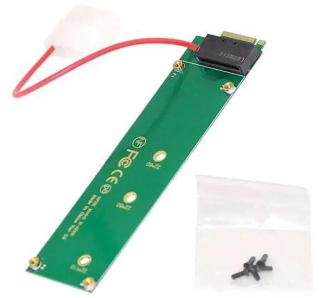 Main image of EDSFF E1.S 1U Short Ruler GEN-Z SSD to M.2 NVMe NGFF M-Key PCIe x4 Host Carrier Adapter with 4Pin External Power Supply for Server & Workstation Storage Expansion