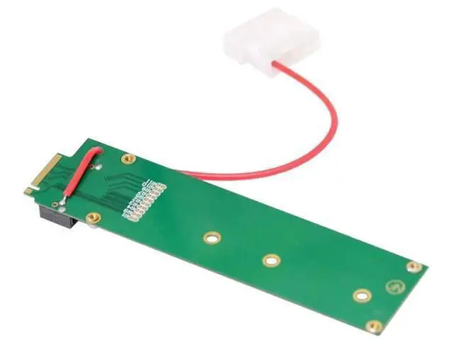 Alt view image 2 of 7 - EDSFF E1.S 1U Short Ruler GEN-Z SSD to M.2 NVMe NGFF M-Key PCIe x4 Host Carrier Adapter with 4Pin External Power Supply for Server & Workstation Storage Expansion