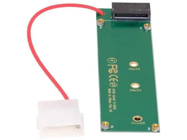Alt view image 4 of 7 - EDSFF E1.S 1U Short Ruler GEN-Z SSD to M.2 NVMe NGFF M-Key PCIe x4 Host Carrier Adapter with 4Pin External Power Supply for Server & Workstation Storage Expansion