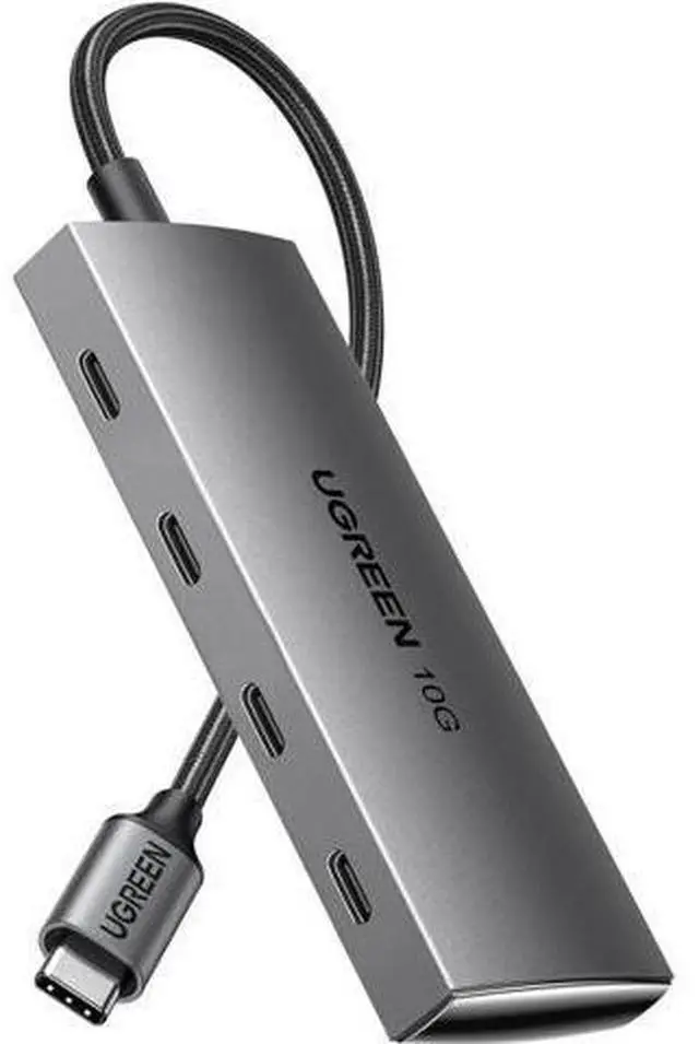 Main image of UGREEN 10Gbps USB C Hub, 4-Port USB 3.2 Gen2 Multiport Splitter, High Speed Data Only Type C Adapter Compatible with MacBook Air Pro, iMac, iPad Pro, iPhone 15 Series, Galaxy S23 & All USB-C Devices