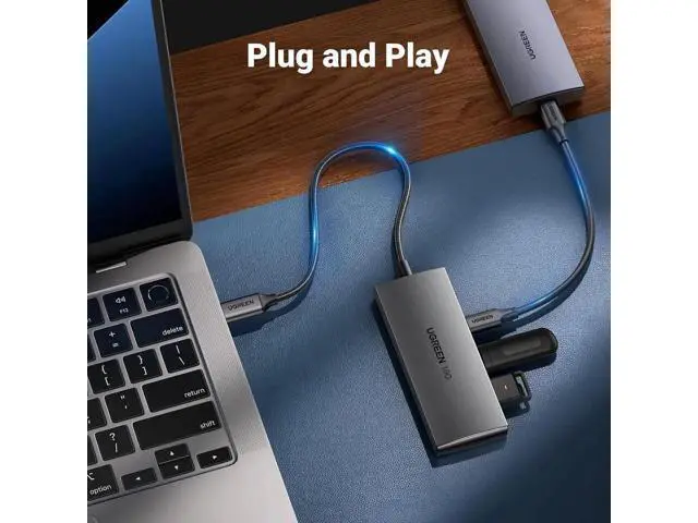 Alt view image 7 of 7 - UGREEN 10Gbps USB C Hub, 4-Port USB 3.2 Gen2 Multiport Splitter, High Speed Data Only Type C Adapter Compatible with MacBook Air Pro, iMac, iPad Pro, iPhone 15 Series, Galaxy S23 & All USB-C Devices