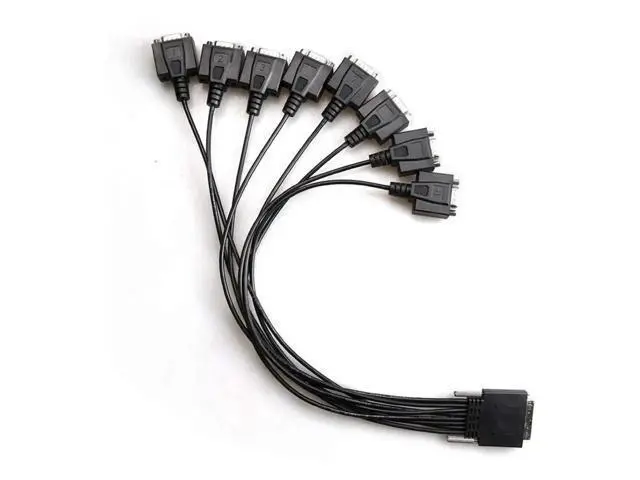 Alt view image 5 of 5 - 8 Port PCIE to DB9 RS232 Serial Expansion Card, PCI-E Express RS232 DB9 Serial Controller Adapter Card