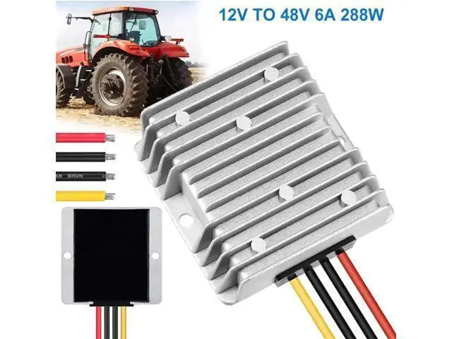 Alt view image 3 of 6 - 12V to 48V 6A 288W Step-Up DC-DC Boost Converter, Voltage Regulator Module for Golf Cart, Club Car & Solar Power System