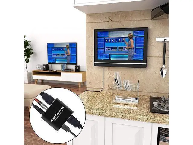 Alt view image 6 of 7 - 4K@60Hz HDMI Audio Extractor Splitter, HDMI to HDMI + Optical SPDIF Toslink + 3.5mm AUX Stereo Audio Converter, Support HDCP2.2, 1080P Full HD & 3D Video