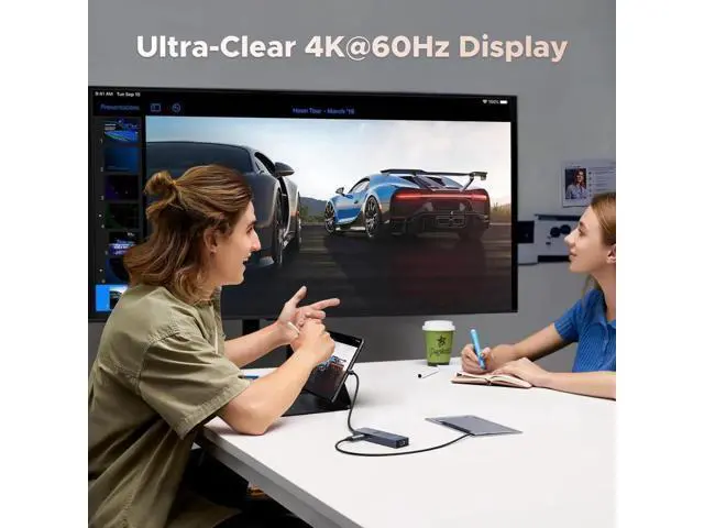 Alt view image 3 of 7 - UGREEN Revodok Pro 6 in 1 USB C Multiport Hub, Gigabit Ethernet Dock with 4K@60Hz HDMI, 100W PD Pass-Through Charging, 10Gbps USB-A & USB-C 3.2 Data Ports for MacBook M1/M2/M3, iPad, iPhone 16 Pro/Pro