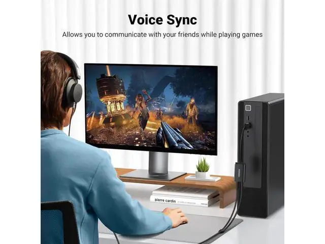 Alt view image 7 of 7 - UGREEN USB External Sound Card Adapter USB to Dual 3.5mm TRS Headphone Mic Aux Audio Converter