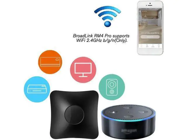 Alt view image 3 of 6 - RM4 Pro WiFi Smart Home Universal Remote Controller, 3-in-1 WiFi+IR+RF Blaster with App Timer Automation, Voice Control Hub Compatible with Alexa for TV, AC, Curtain, 433MHz RF Switches