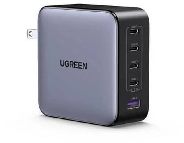 Main image of UGREEN Nexode 100W GaN USB C Laptop Charger, 5-Port Multi Fast Charging Power Adapter Compatible with MacBook Pro/Air, iPhone 17/16/15, Galaxy S25/S24, Pixel 10/9, iPad Air, Steam Deck