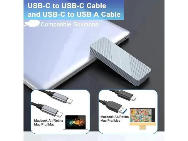 Alt view image 7 of 7 - USB3.2 MacBook SSD Enclosure with M.2 Adapter, Fit 12+16Pin 2013-2017 Apple Original SSD