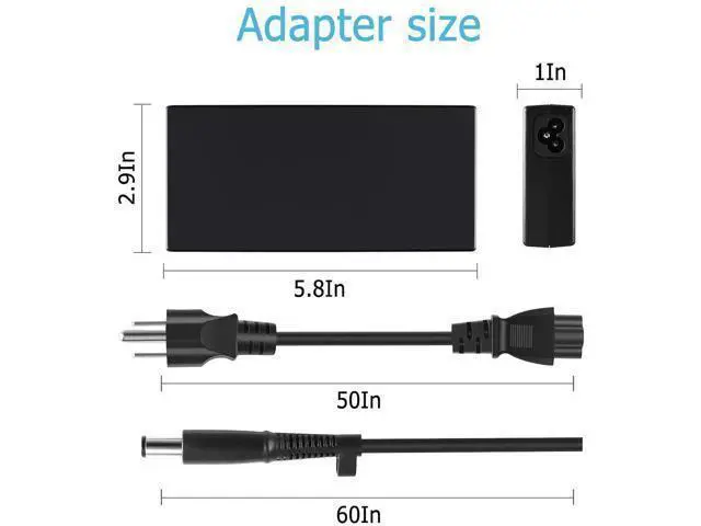 Alt view image 2 of 5 - 120W AC Power Adapter Replacement for HP Thunderbolt Dock G2 2UK37AA#ABB / 2UK37AA#ABA, Fits OEM PN 906329-002 902369-003 TPC-F122-D23 DOC0200A-OBP
