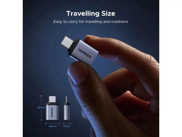 Alt view image 6 of 7 - 4 Pack UGREEN USB-C to USB 3.2 Adapter, 10Gbps Type-C Male to USB-A Female Converter, Compatible with MacBook, iMac, iPhone 17/16/15, iPad, Thunderbolt 4, Samsung Galaxy