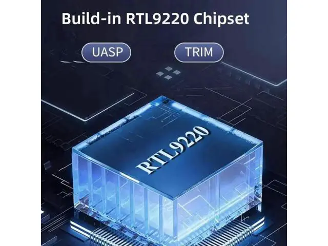 Alt view image 4 of 6 - USB 3.2 Gen 2x2 20Gbps M.2 SSD Enclosure Reader, RTL9220 Dual Protocol Adapter Supports NVMe & SATA M.2 SSD 2230/2242/2280mm, Type-C External SSD Case